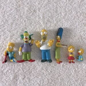 Vintage 1997 The Simpsons Family Figurine Set